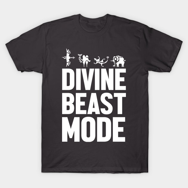 Divine Beast Mode (white) T-Shirt by thisisntcrystal